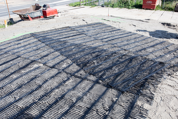 Tensar RE ter versteviging landhoofd viaduct Bleiswijkseweg Zoetermeer